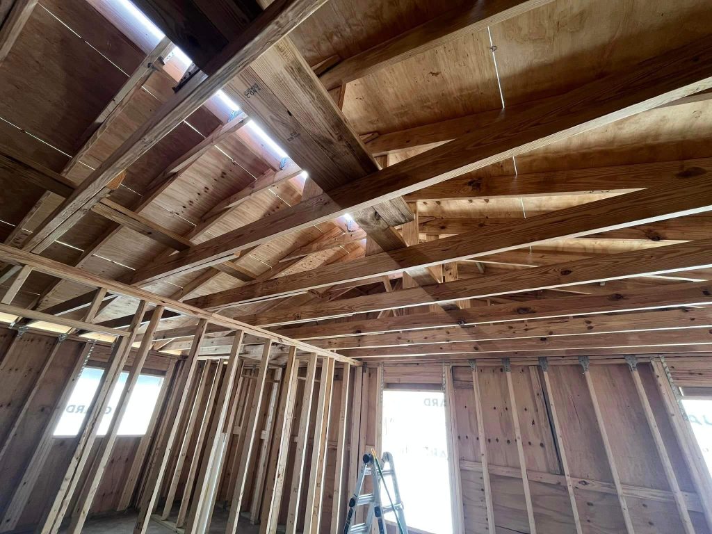 Construction services Port Orange FL - wood frame construction on residential home addition